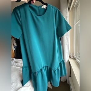 Loft Ruffle Shift Dress - Size Small